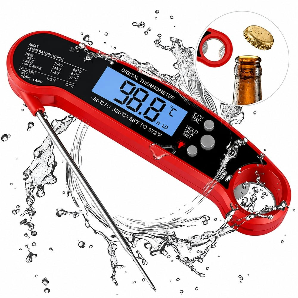 Waterproof Instant Read Digital Meat Thermometer: $12.99 Waterproof Instant Read Digital Meat Thermometer: $12.99