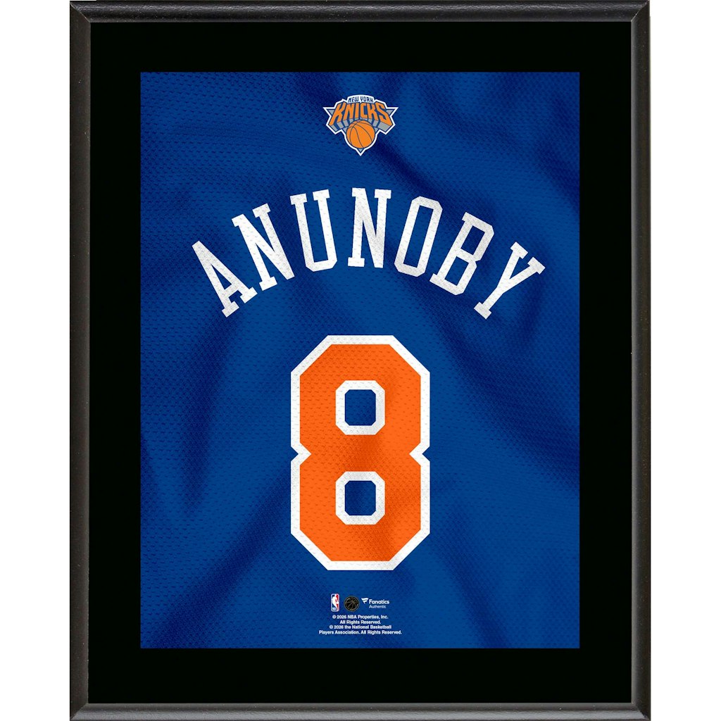 OG Anunoby New York Knicks 10.5" x 13" Jersey Number Player Plaque: $29.99 OG Anunoby New York Knicks 10.5" x 13" Jersey Number Player Plaque: $29.99