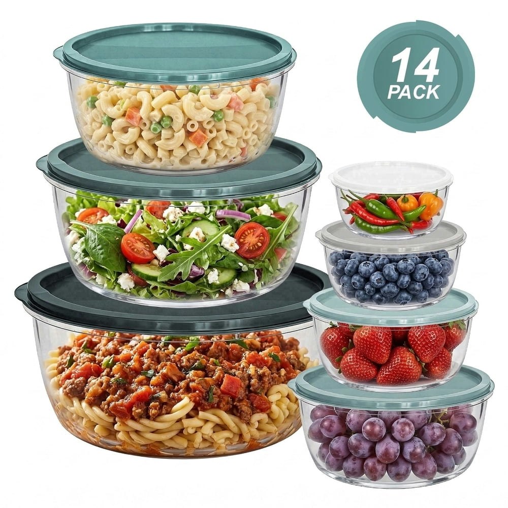 Soulgenix 14-Piece Mixing Bowl Set with Lids: $16.59 Soulgenix 14-Piece Mixing Bowl Set with Lids: $16.59