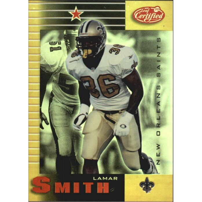1999 Leaf Certified Mirror Gold Lamar Smith #63 Trading Card: $12
