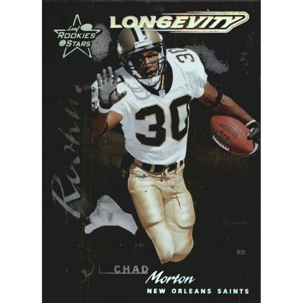 2000 Leaf Rookies and Stars Longevity Chad Morton Trading Card: $12 2000 Leaf Rookies and Stars Longevity Chad Morton Trading Card: $12