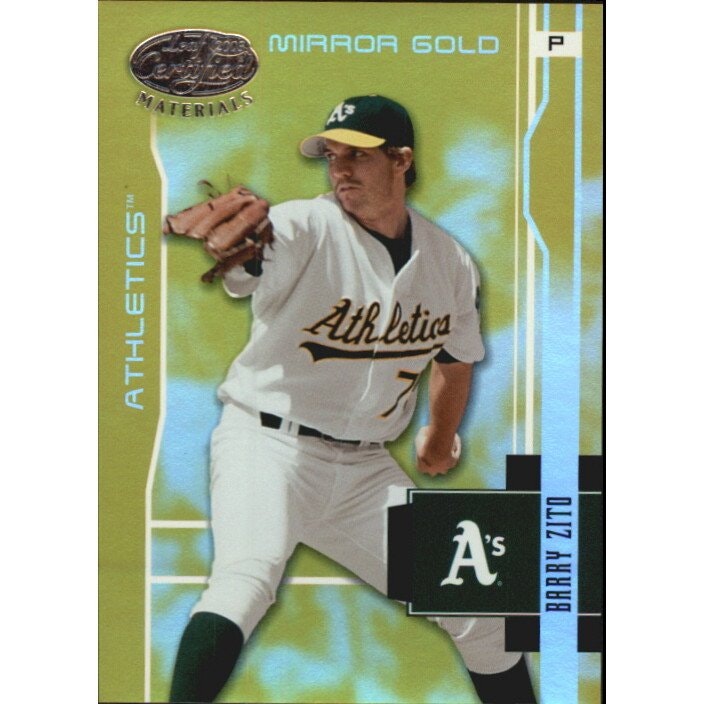 2003 Leaf Certified Materials Mirror Gold Barry Zito Trading Card: $12