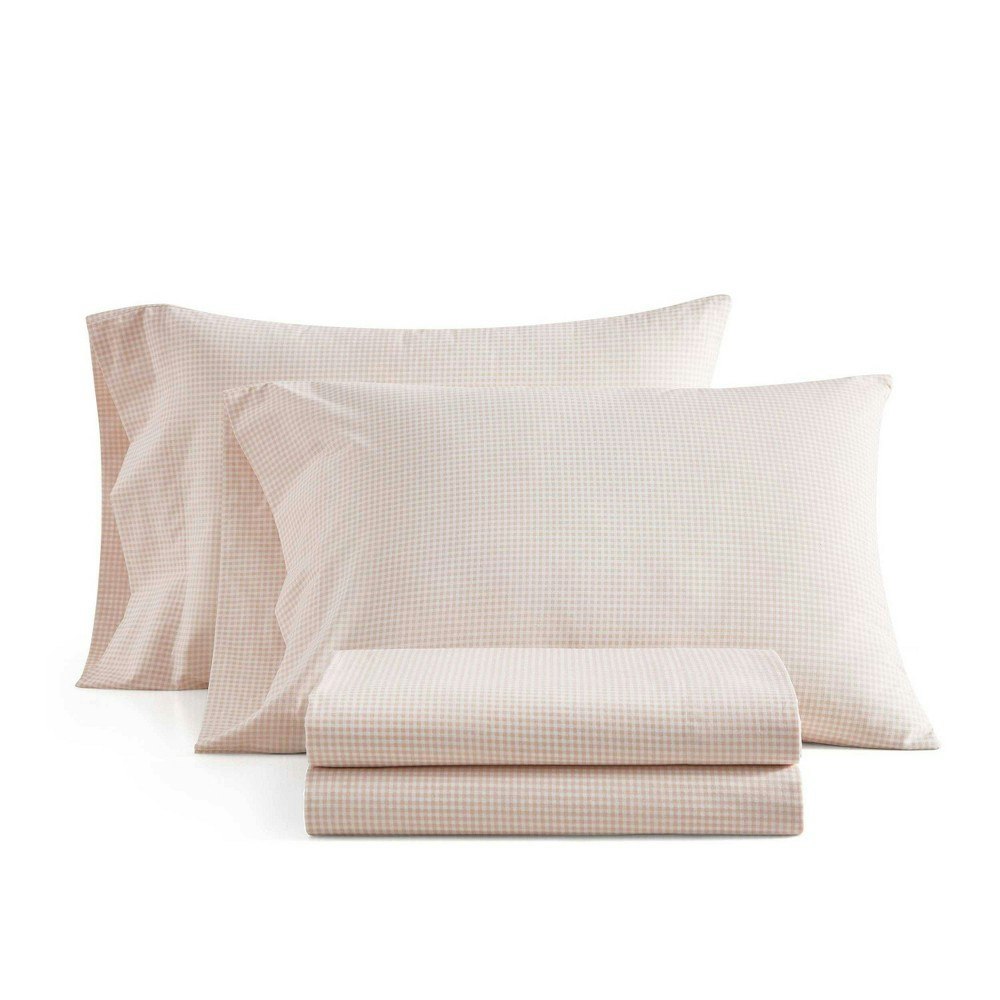 Martha Stewart Queen Small Gingham Sheet Set: $74.99