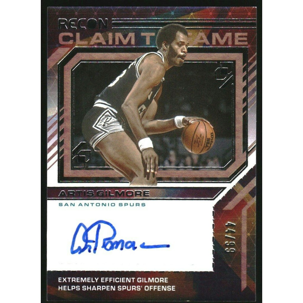 2021-22 Panini Recon Artis Gilmore Claim to Fame Signature Card: $18