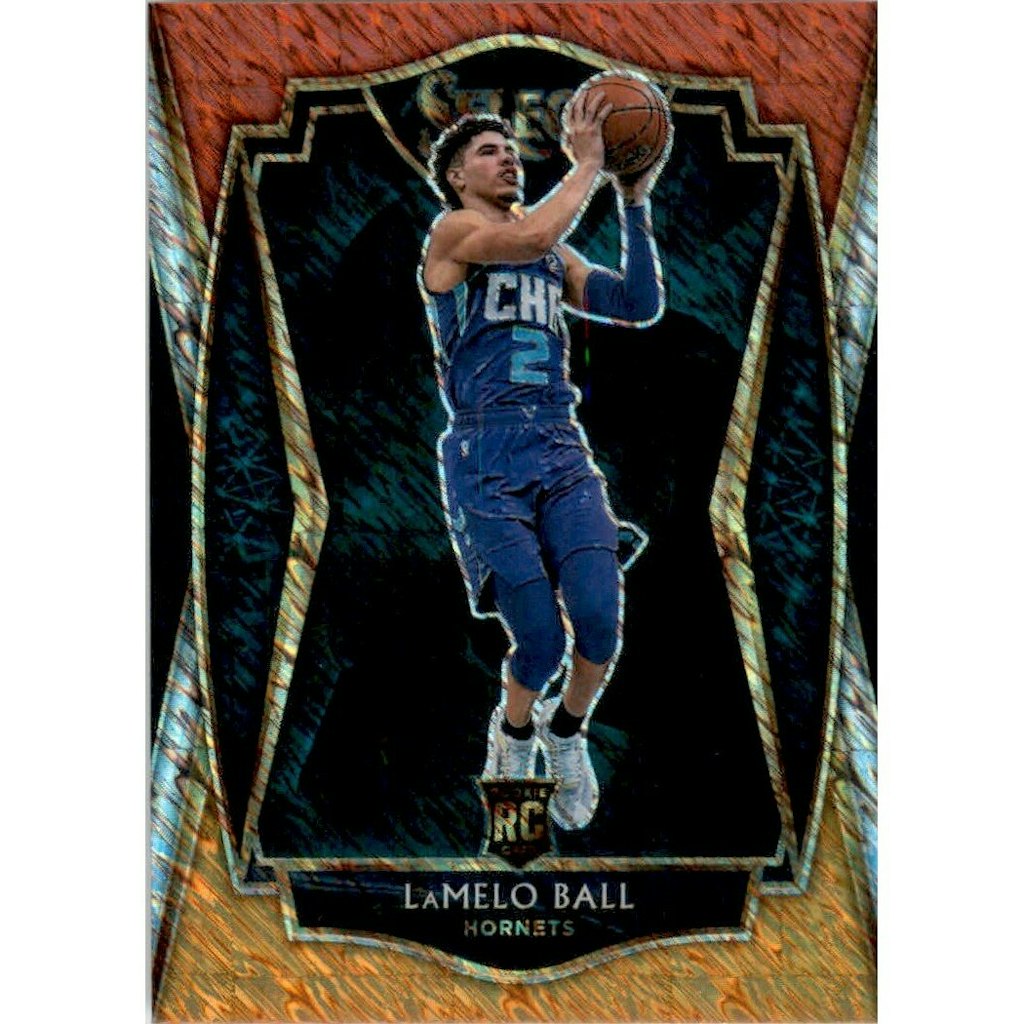 2020-21 Select Prizm LaMelo Ball Red White Orange Shimmer #183 Trading Card: $24 2020-21 Select Prizm LaMelo Ball Red White Orange Shimmer #183 Trading Card: $24