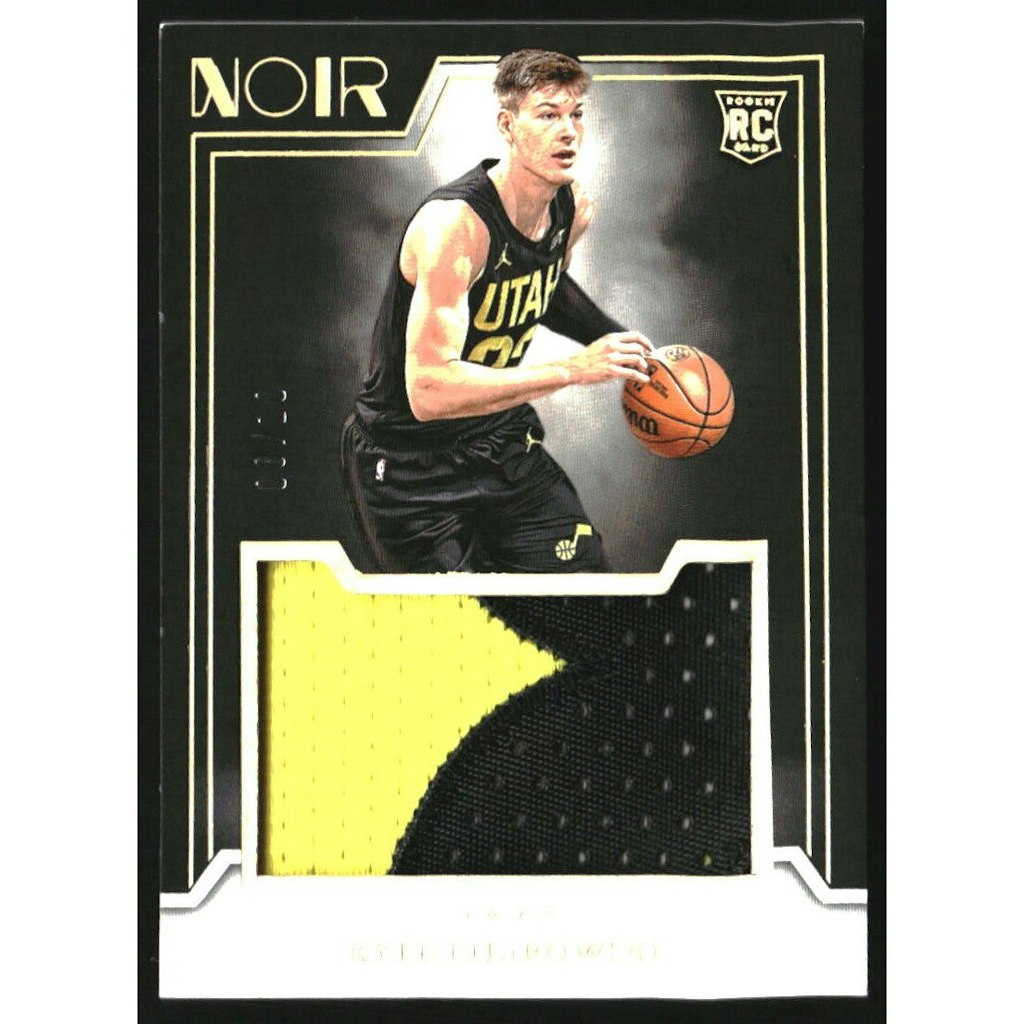 2024-25 Panini Noir Kyle Filipowski Rookie Jumbo Material Holo Gold Card: $25