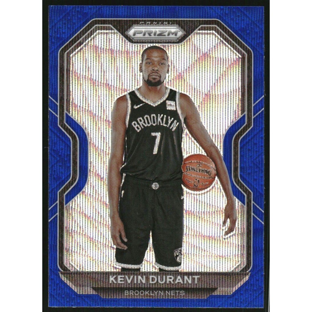 2020-21 Panini Prizm Blue Wave Kevin Durant #81 Trading Card: $18