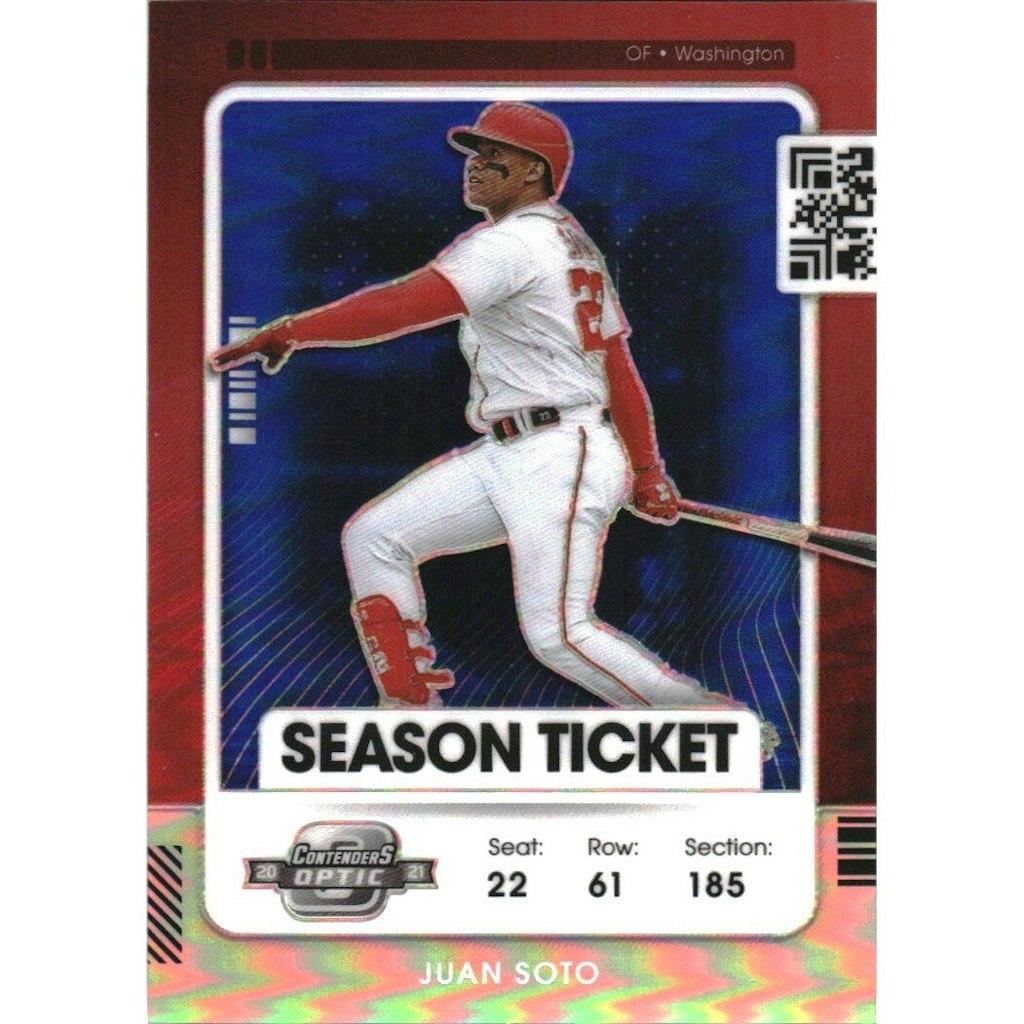 2021 Panini Contenders Optic Blue Juan Soto Trading Card: $10.80