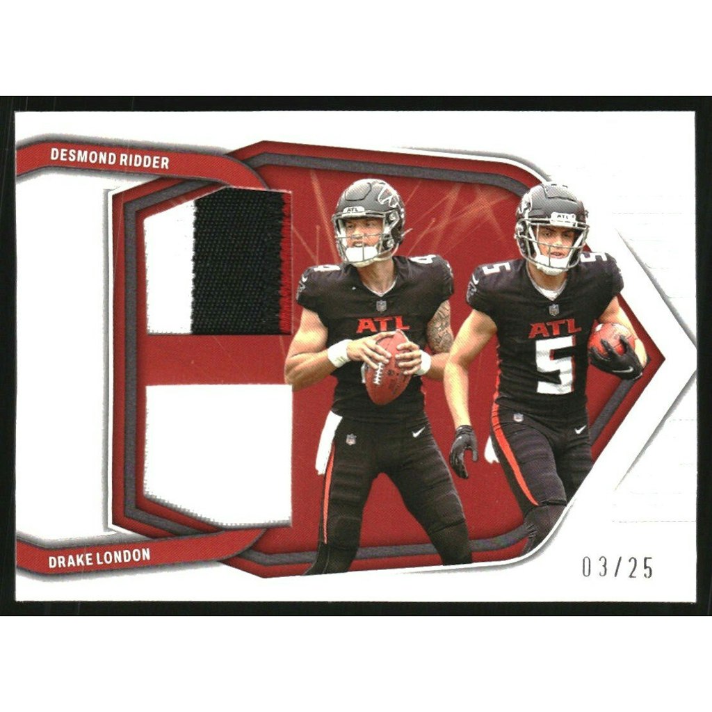 2022 Absolute Team Tandem Materials Holo Silver Desmond Ridder and Drake London Trading Card: $27 2022 Absolute Team Tandem Materials Holo Silver Desmond Ridder and Drake London Trading Card: $27