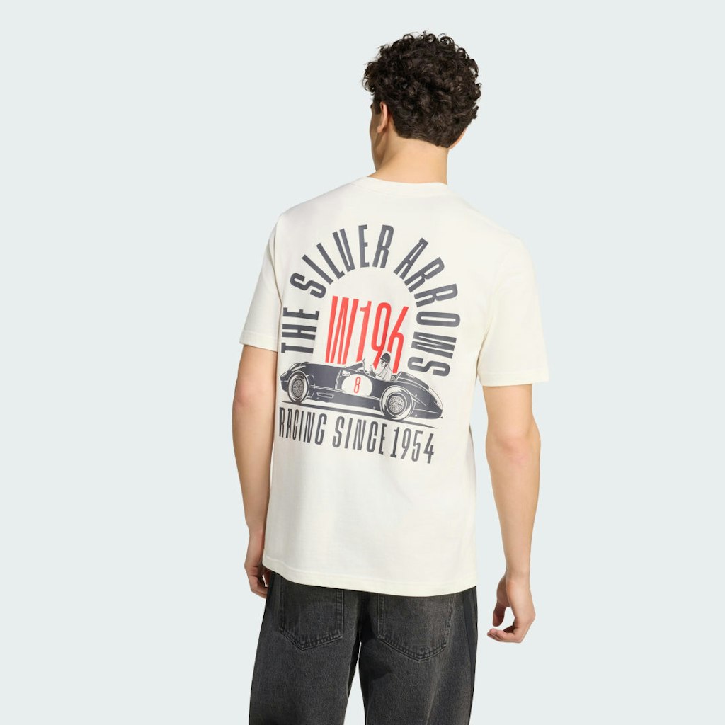 Mercedes-AMG Petronas Formula 1 Team Silver Arrows 1955 Graphic T-Shirt: $45