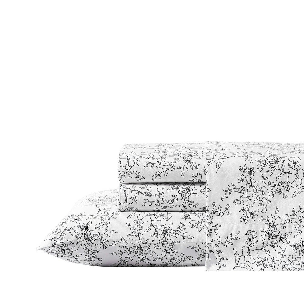 Stone Cottage Hawley Floral Twin Percale Cotton Sheet Set: $39.99