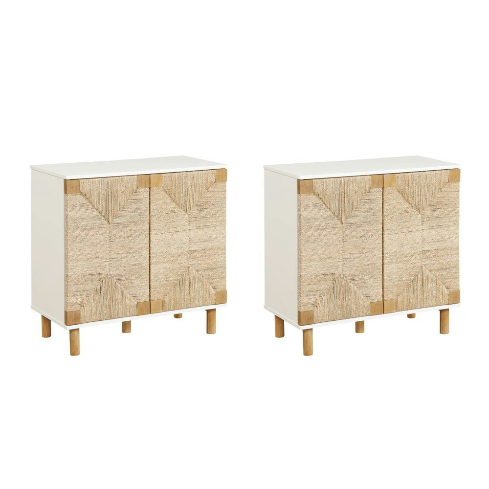 Nathan James Beacon Seagrass Console Table 2-Pack: $699.99 Nathan James Beacon Seagrass Console Table 2-Pack: $699.99