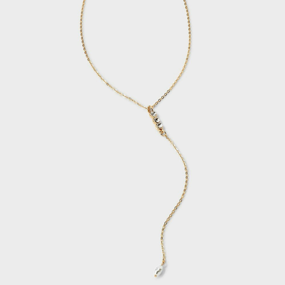 A New Day Dainty Stone Accent Y-Necklace: $16.99 A New Day Dainty Stone Accent Y-Necklace: $16.99