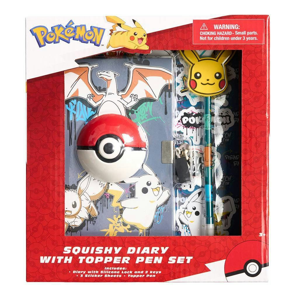 Pokemon Squishy Diary and Pen Set: $9.99 Pokemon Squishy Diary and Pen Set: $9.99