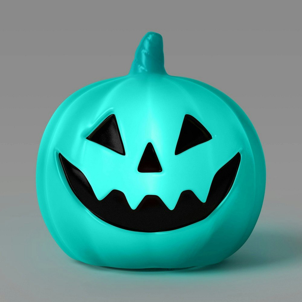 Hyde and EEK! Boutique 8-Inch Lighted Pumpkin Halloween Decor: $5