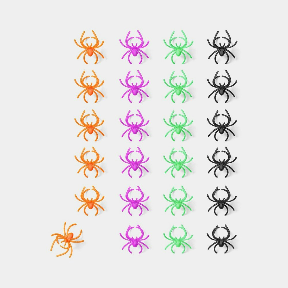 Spider Rings Party Favor 24-Pack: $1