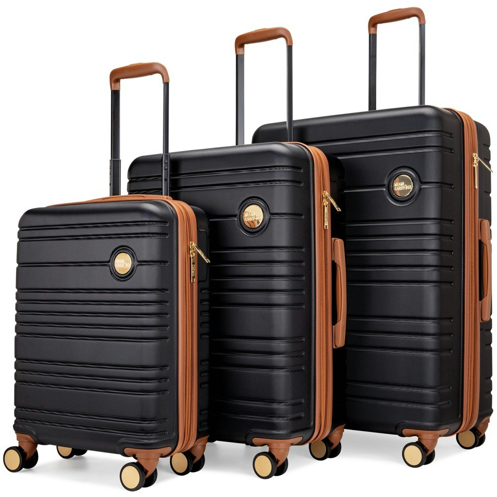Miami CarryOn Brickell Hardside Expandable Spinner 3-Piece Luggage Set: $208.99 Miami CarryOn Brickell Hardside Expandable Spinner 3-Piece Luggage Set: $208.99