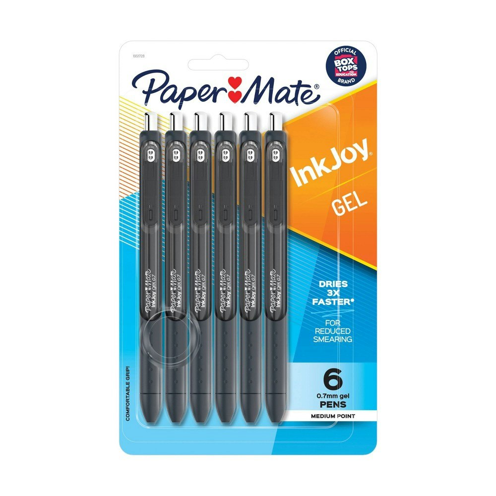 Paper Mate InkJoy 0.7mm Medium Tip Gel Pens 6-Pack: $7.39 Paper Mate InkJoy 0.7mm Medium Tip Gel Pens 6-Pack: $7.39