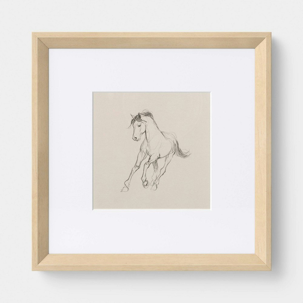 10" x 10" Horse Under Glass Framed Wall Art: $20 10" x 10" Horse Under Glass Framed Wall Art: $20