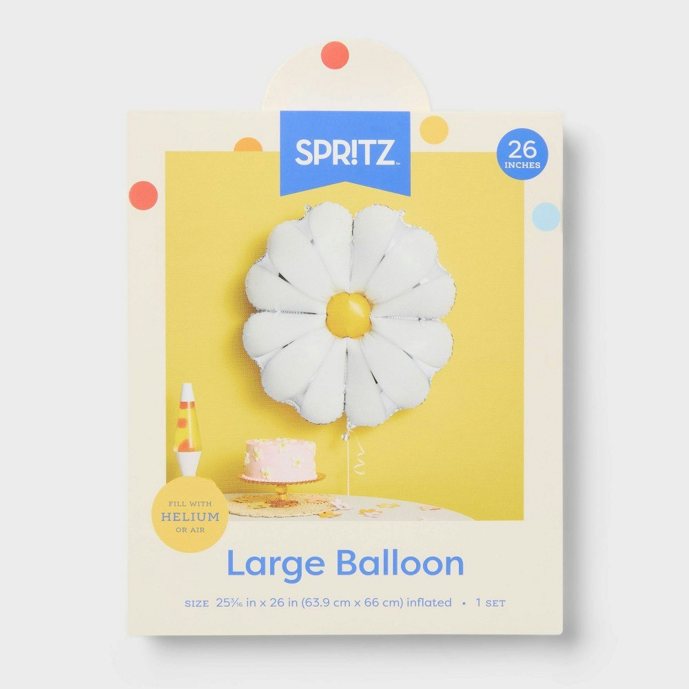 Spritz Large Daisy Flower Foil Balloon: $8 Spritz Large Daisy Flower Foil Balloon: $8