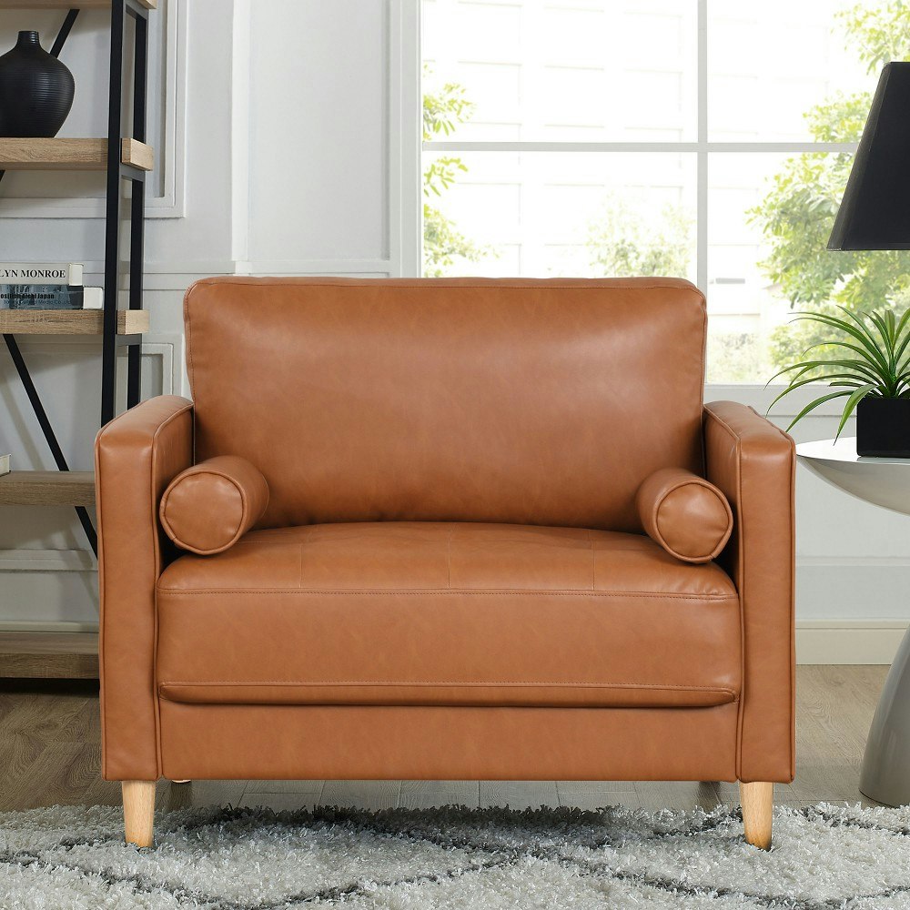 Lifestyle Solutions Giovanni Vegan Leather Chair: $242.99