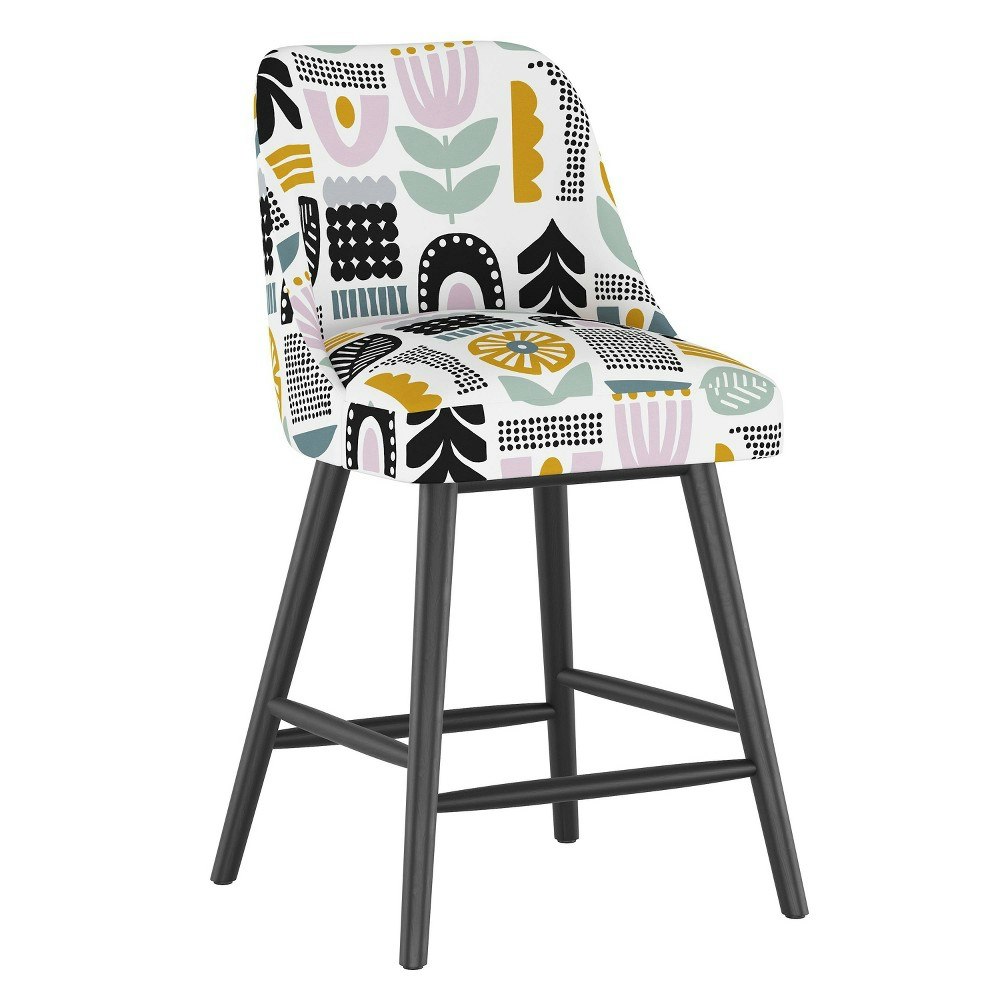 Skyline Furniture Sherrie Botanical Helsinki Block Lavender Counter Height Barstool: $306.99 Skyline Furniture Sherrie Botanical Helsinki Block Lavender Counter Height Barstool: $306.99