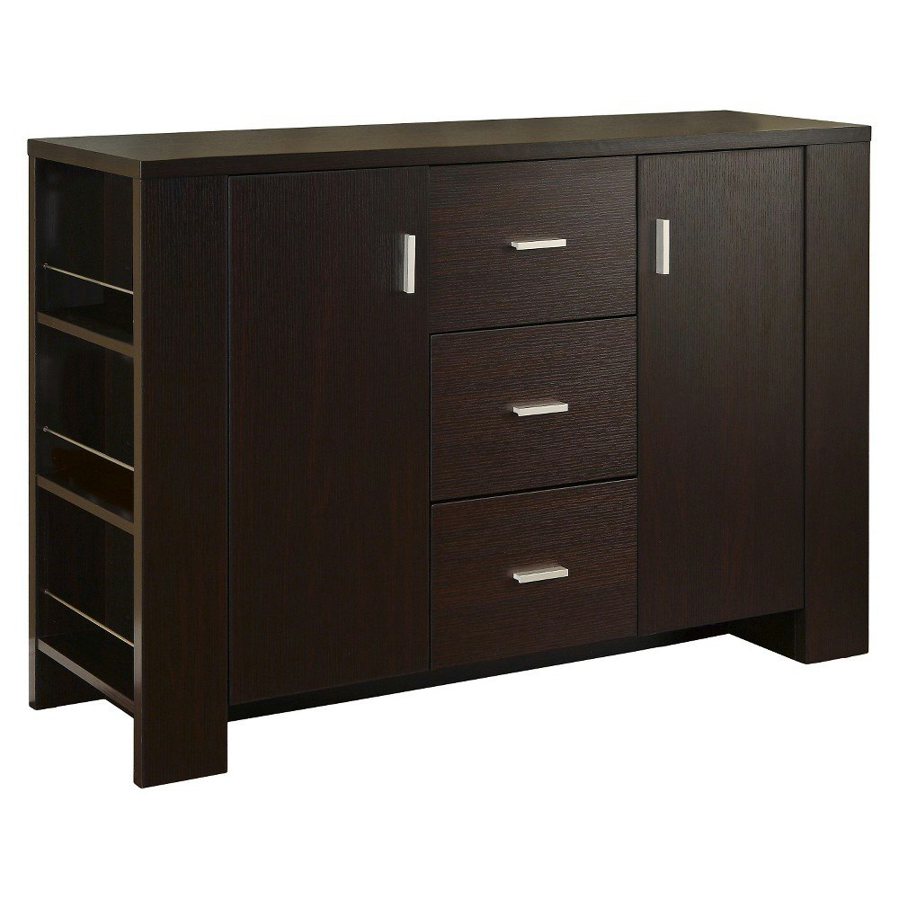 Inger Modern Buffet with Side Shelves: $415.99 Inger Modern Buffet with Side Shelves: $415.99