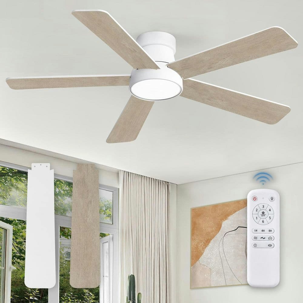 48-inch Flush Mount Ceiling Fan with Lights and Remote Control: $129.99 48-inch Flush Mount Ceiling Fan with Lights and Remote Control: $129.99