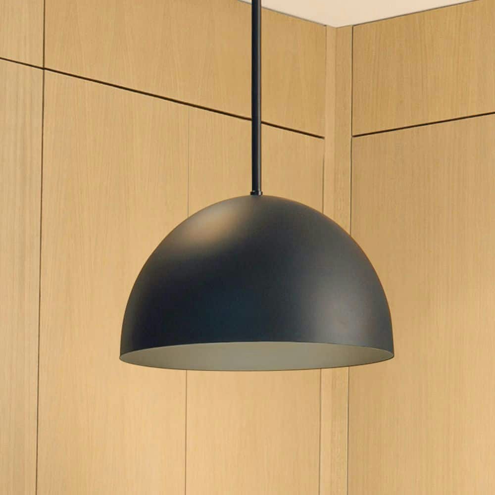 Erling 1-Light Matte Black Dome Pendant Light: $179.99 Erling 1-Light Matte Black Dome Pendant Light: $179.99