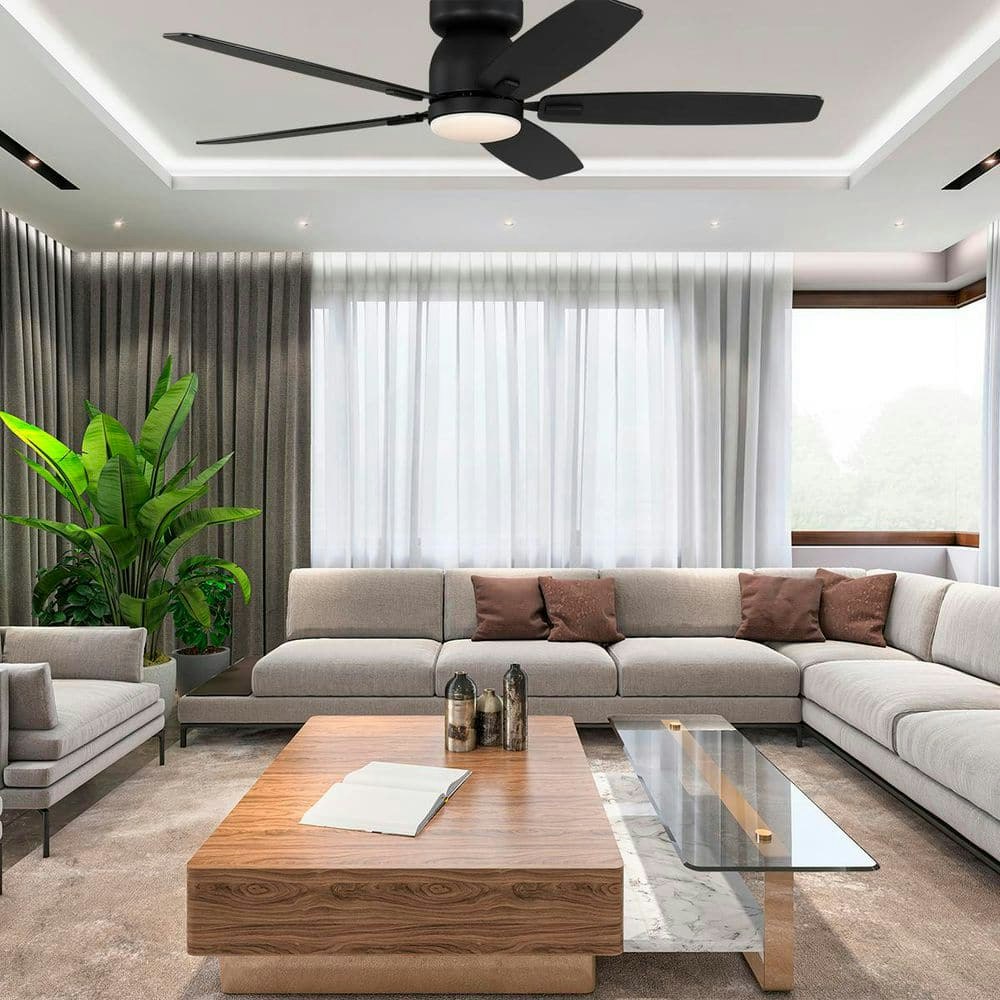 Grenada 52-Inch Flush Mount DC Ceiling Fan with LED Light: $89.97 Grenada 52-Inch Flush Mount DC Ceiling Fan with LED Light: $89.97