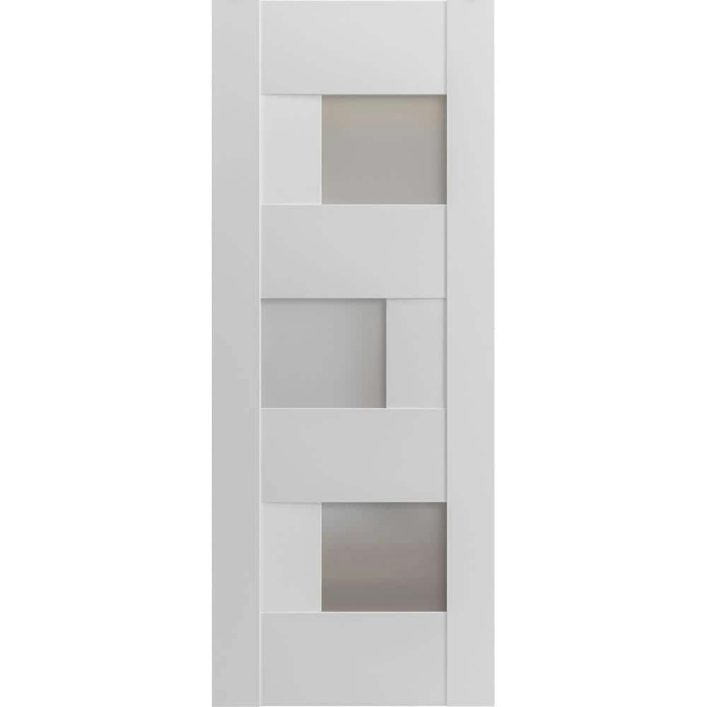 24" x 96" Solid MDF Frosted Glass Interior Door Slab: $888.23 24" x 96" Solid MDF Frosted Glass Interior Door Slab: $888.23