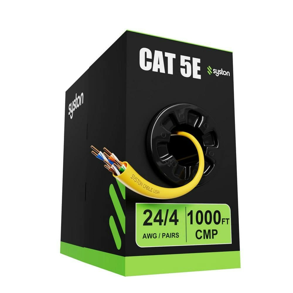 1,000-Foot Cat 5e 350-MHz Ethernet Network Cable: $188.99 1,000-Foot Cat 5e 350-MHz Ethernet Network Cable: $188.99