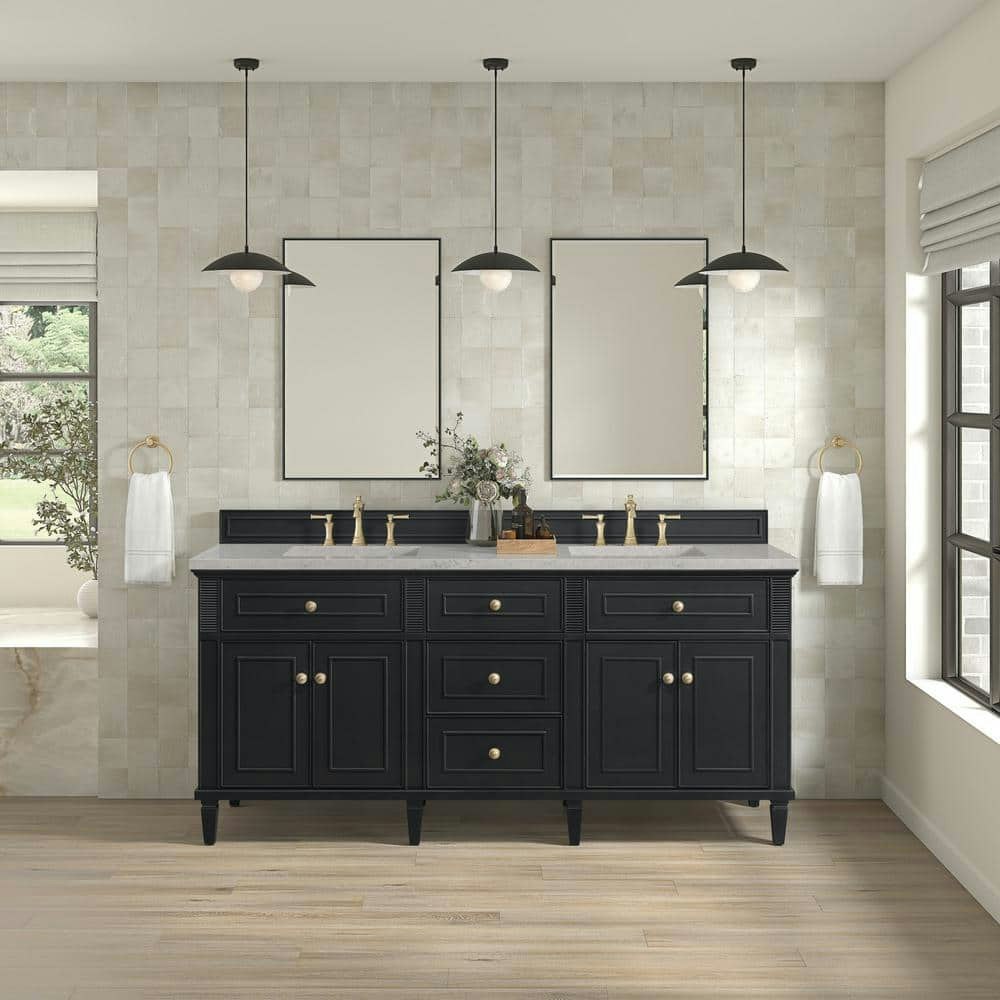 Lorelai 72-Inch Double Bathroom Vanity with Quartz Top: $5,054