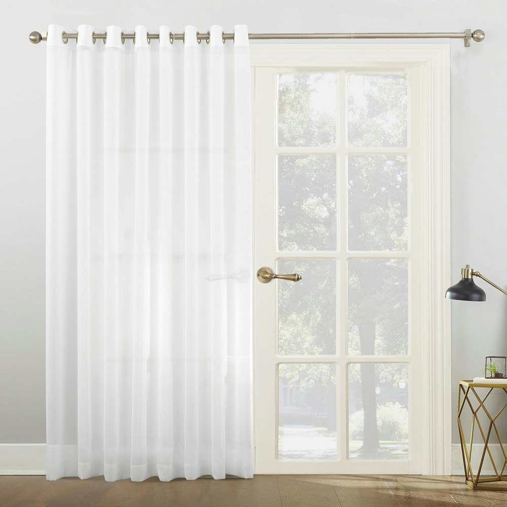 No. 918 Emily 100"x84" Extra-Wide Sheer Voile Patio Curtain Panel: $18.89