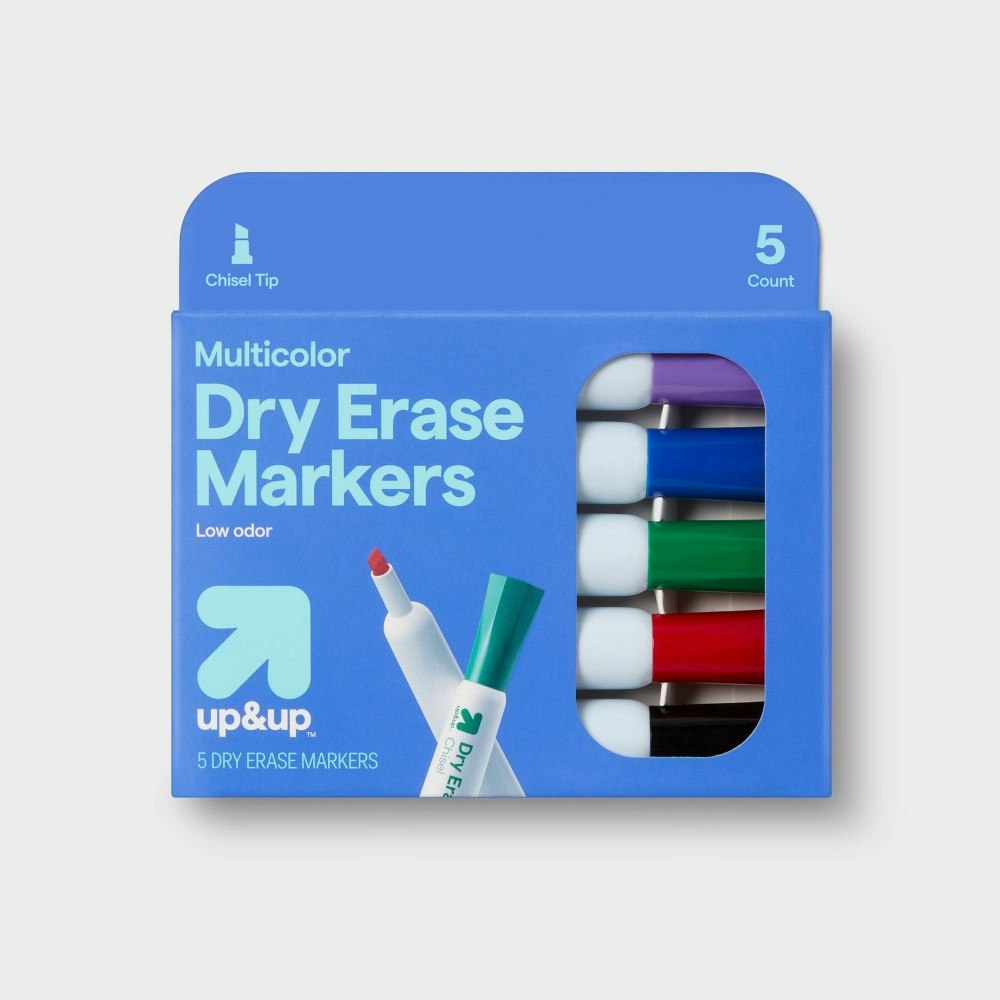 Up&Up Chisel Tip Dry Erase Markers 5-Pack: $3.99 Up&Up Chisel Tip Dry Erase Markers 5-Pack: $3.99