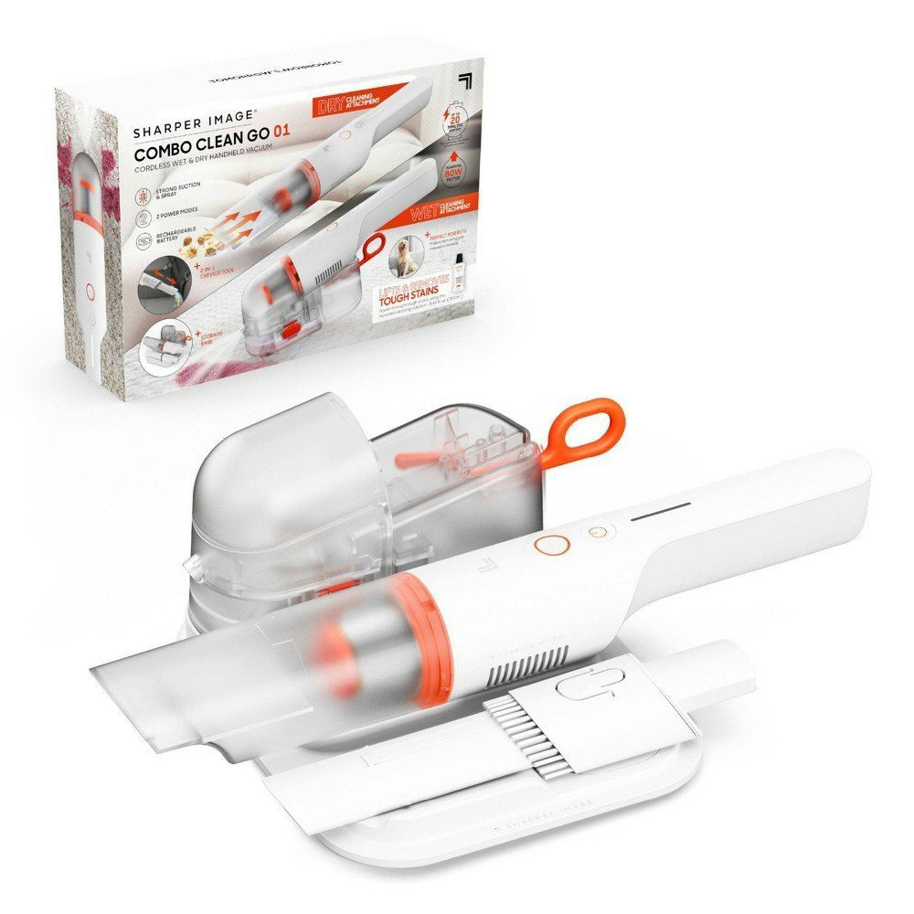 Sharper Image Combo Clean Go Cordless Wet and Dry Handheld Vacuum: $59.99