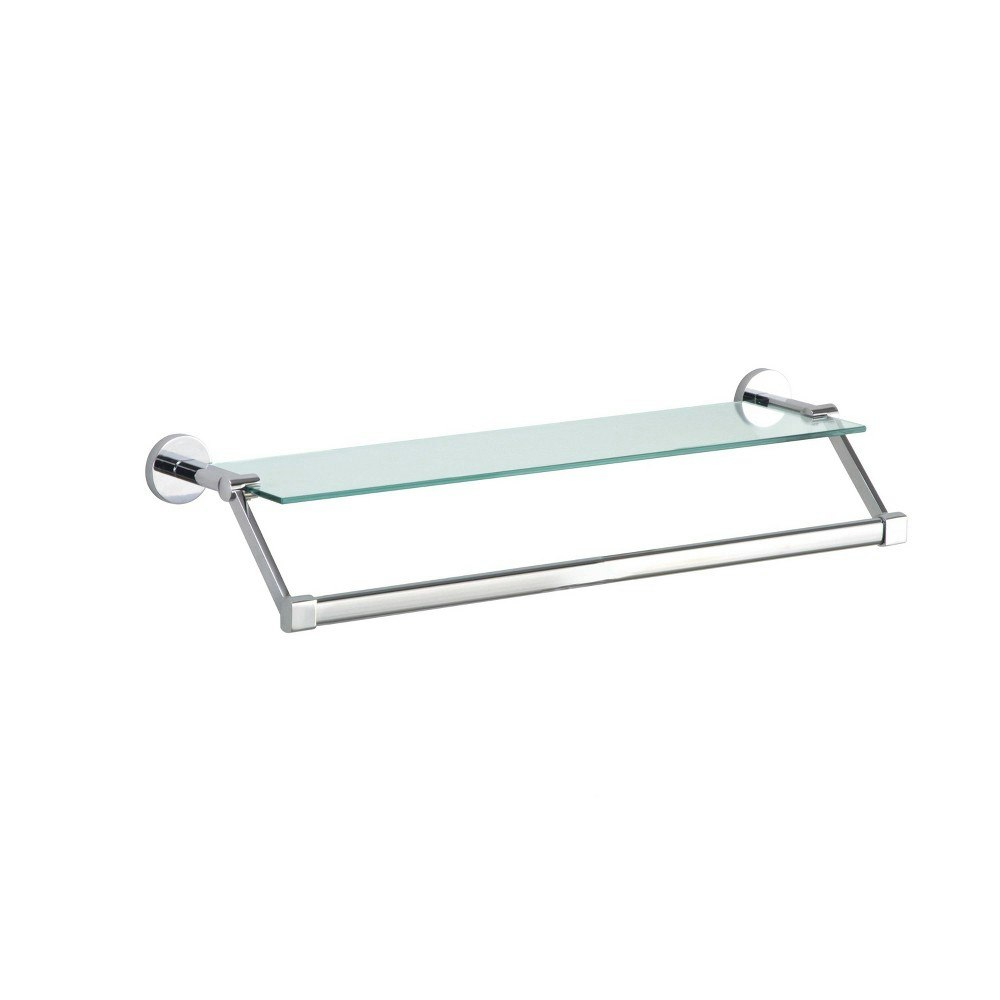 Mounted Glass Shelf with Towel Bar: $36.99 Mounted Glass Shelf with Towel Bar: $36.99