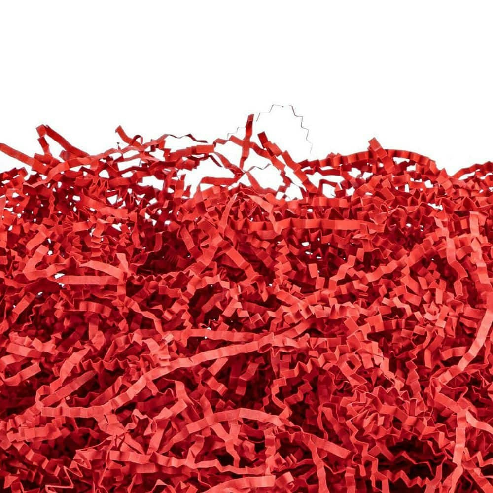 4.9oz Christmas Red Crinkle Cut Paper Shred Filler: $46.91