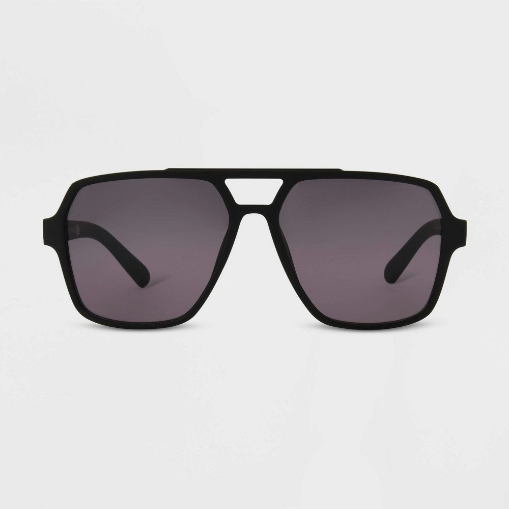 Men's Rubberized Plastic Aviator Sunglasses: $12 Men's Rubberized Plastic Aviator Sunglasses: $12