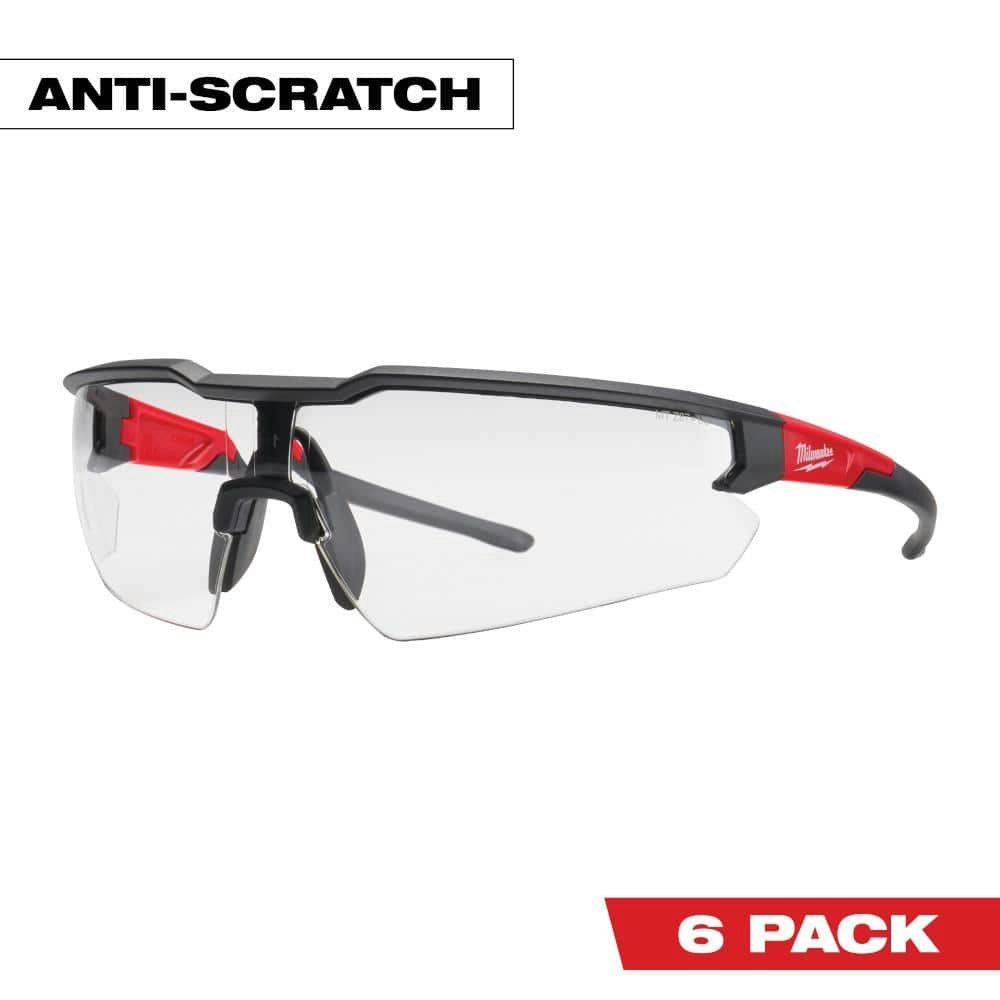 Safety Glasses with Clear Anti-Scratch Lenses 6-Pack: $39.60 Safety Glasses with Clear Anti-Scratch Lenses 6-Pack: $39.60