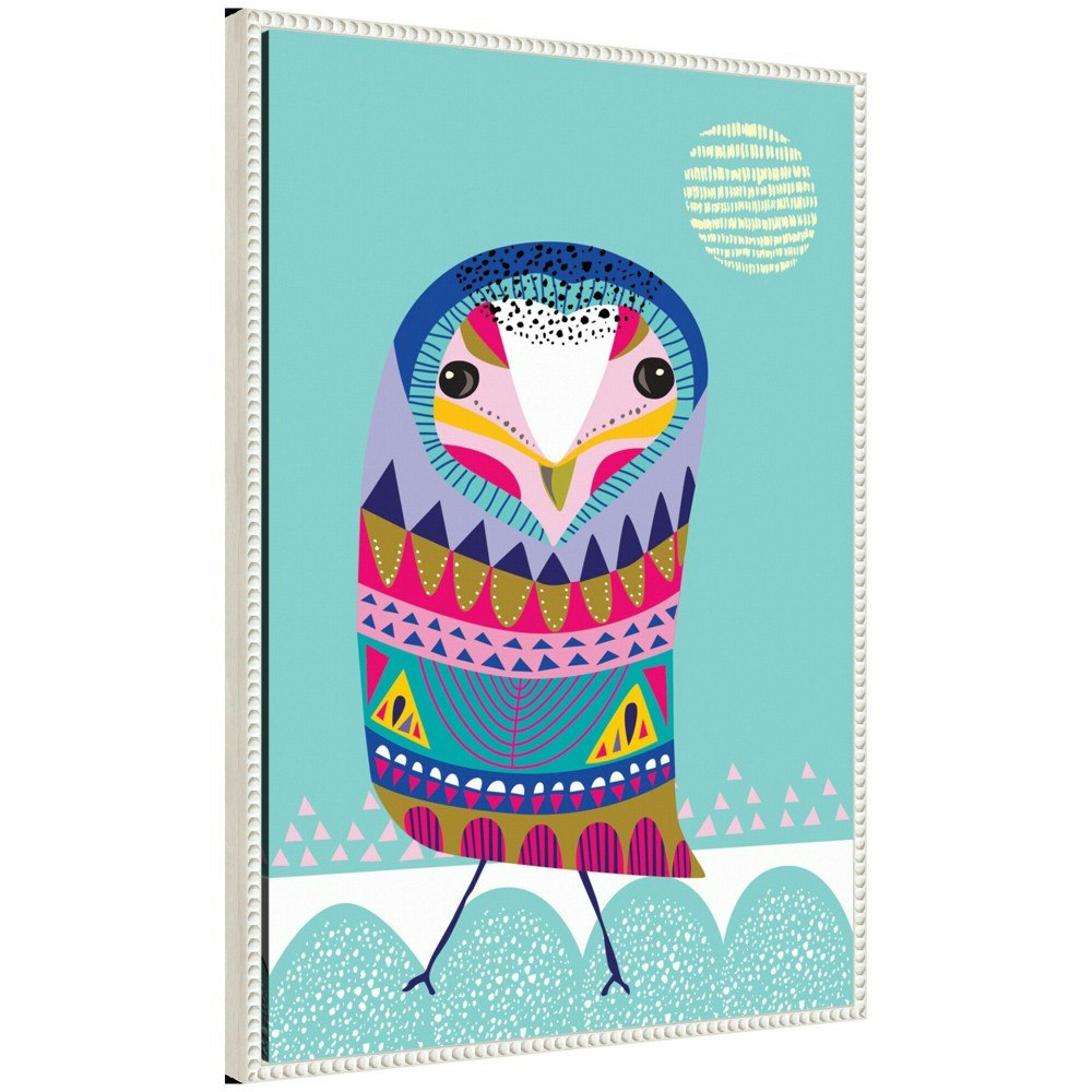 Kate & Laurel 23"x33" Sylvie Boho Colorful Folk Owl Framed Canvas: $84.99 Kate & Laurel 23"x33" Sylvie Boho Colorful Folk Owl Framed Canvas: $84.99