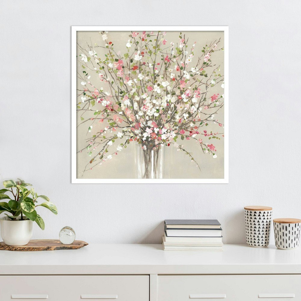 Amanti Art Peach Blossom Bouquet 25"x25" Framed Wall Art Print: $178.99 Amanti Art Peach Blossom Bouquet 25"x25" Framed Wall Art Print: $178.99