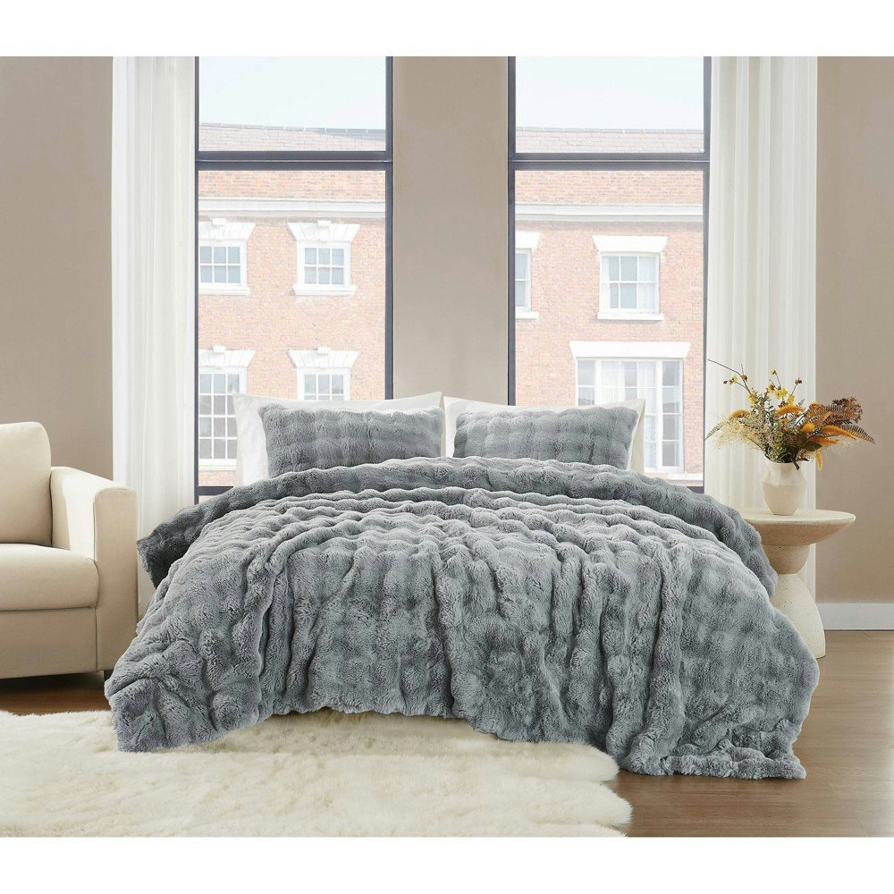 Brooklyn Loom King Bubble Faux Fur Comforter Set: $206.99 Brooklyn Loom King Bubble Faux Fur Comforter Set: $206.99