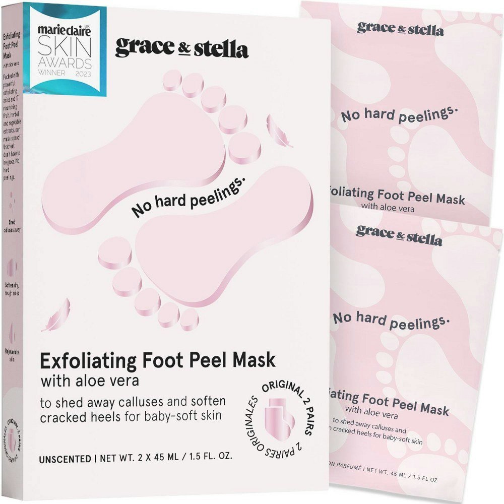 Grace & Stella Exfoliating Foot Peel Mask 2-Pack: $9.99 Grace & Stella Exfoliating Foot Peel Mask 2-Pack: $9.99