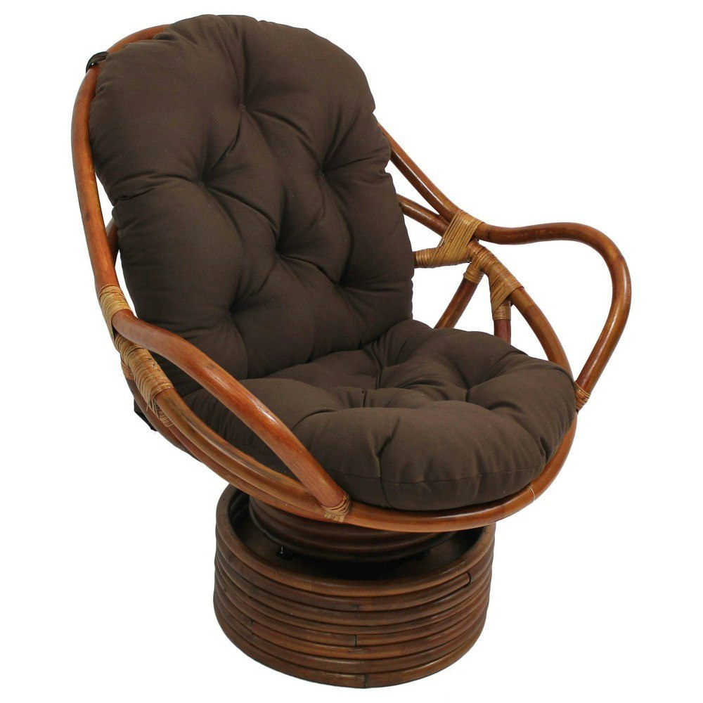 International Caravan Rattan Swivel Rocker: $428.99