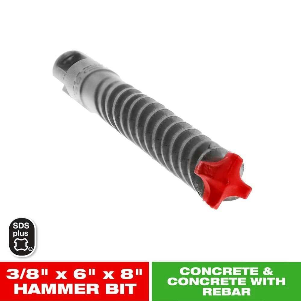 Rebar Demon SDS-Plus 4-Cutter Full Carbide Head Hammer Drill Bit: $12.97