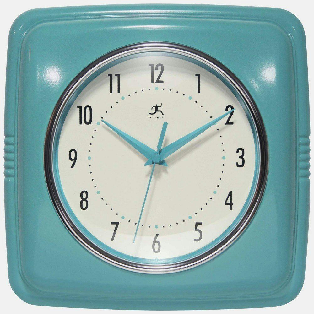 Infinity Instruments 9.25-Inch Square Retro Wall Clock: $21.99 Infinity Instruments 9.25-Inch Square Retro Wall Clock: $21.99