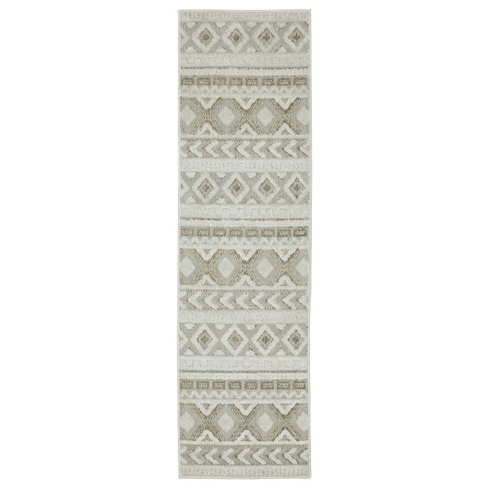 Captiv8e Designs 2'3"x7'6" Tiana Geometric Runner Rug: $89.99