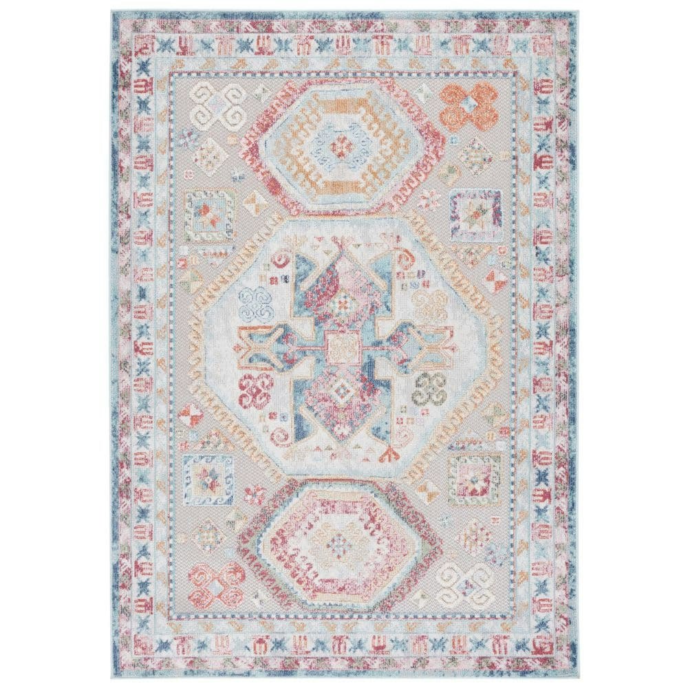 Cabana 4x6-Foot Ornate Aztec Indoor/Outdoor Area Rug: $41.74
