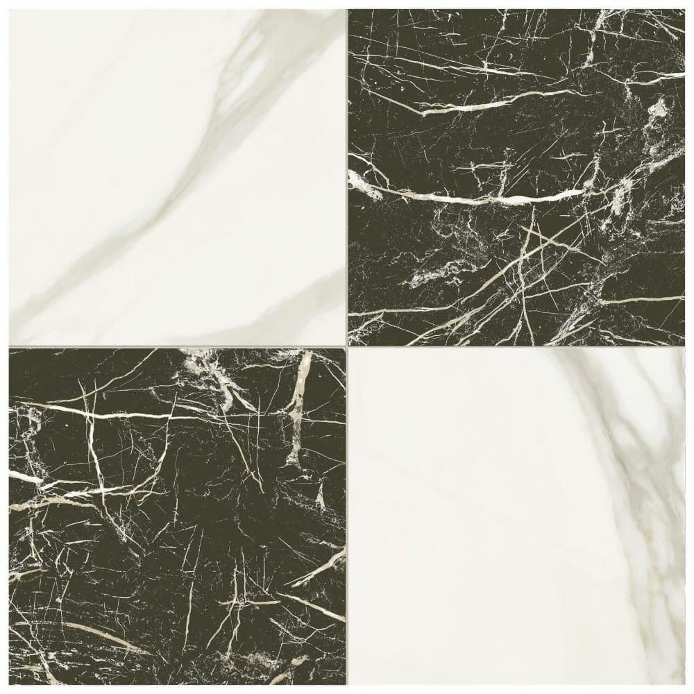 Marbilia Chess Marquina Gold 9" x 17" Porcelain Tile Sample: $2.99 Marbilia Chess Marquina Gold 9" x 17" Porcelain Tile Sample: $2.99